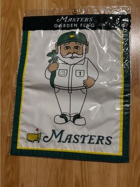 NEW- Masters Gnome Caddie Garden Flag- Augusta National